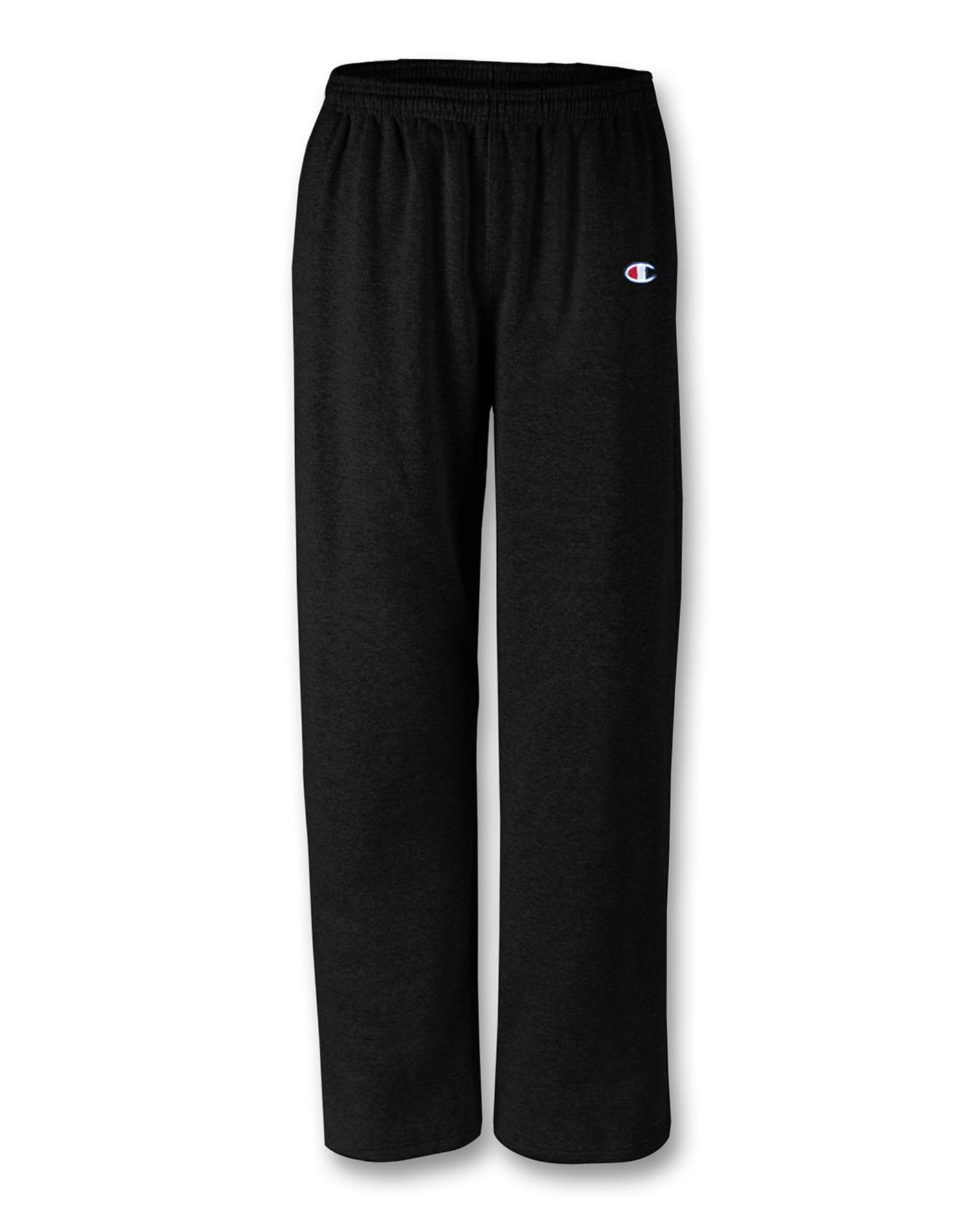 champion reverse weave open bottom sweatpants with pockets