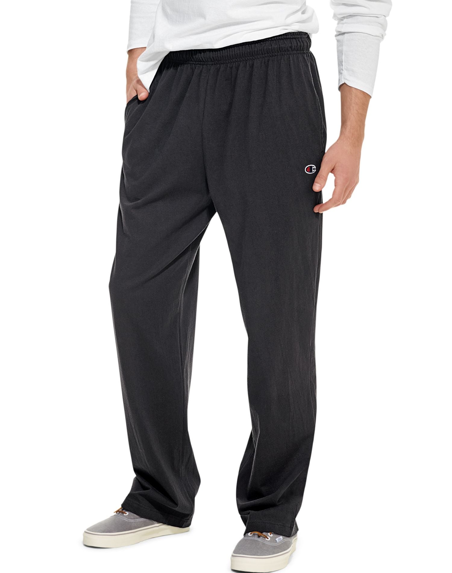 P7309 - Champion Men`s Authentic Open Bottom Jersey Pants