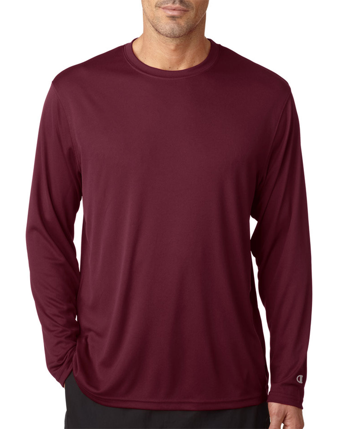 champion men's long sleeve tee