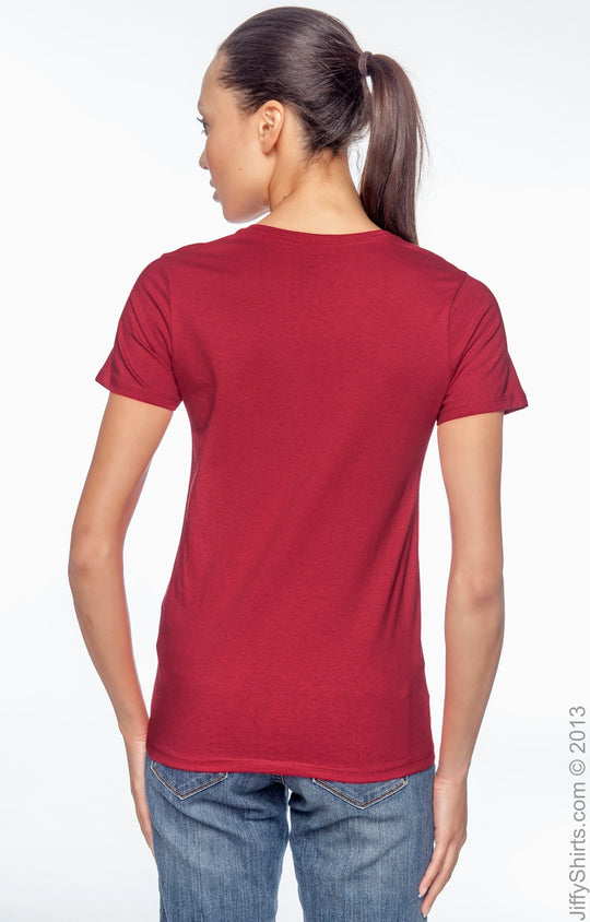 5780 Hanes Relaxed Fit Womens Comfortsoft V Neck T Shirt 5780 