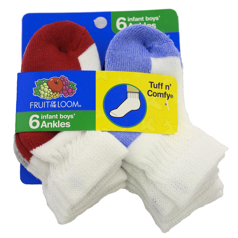 Fruit Of The Loom Boys Ankle Socks Size Chart