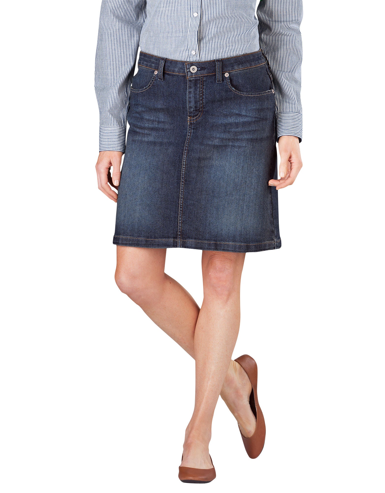 Dic Fk203 Dickies Womens Denim Skirt 