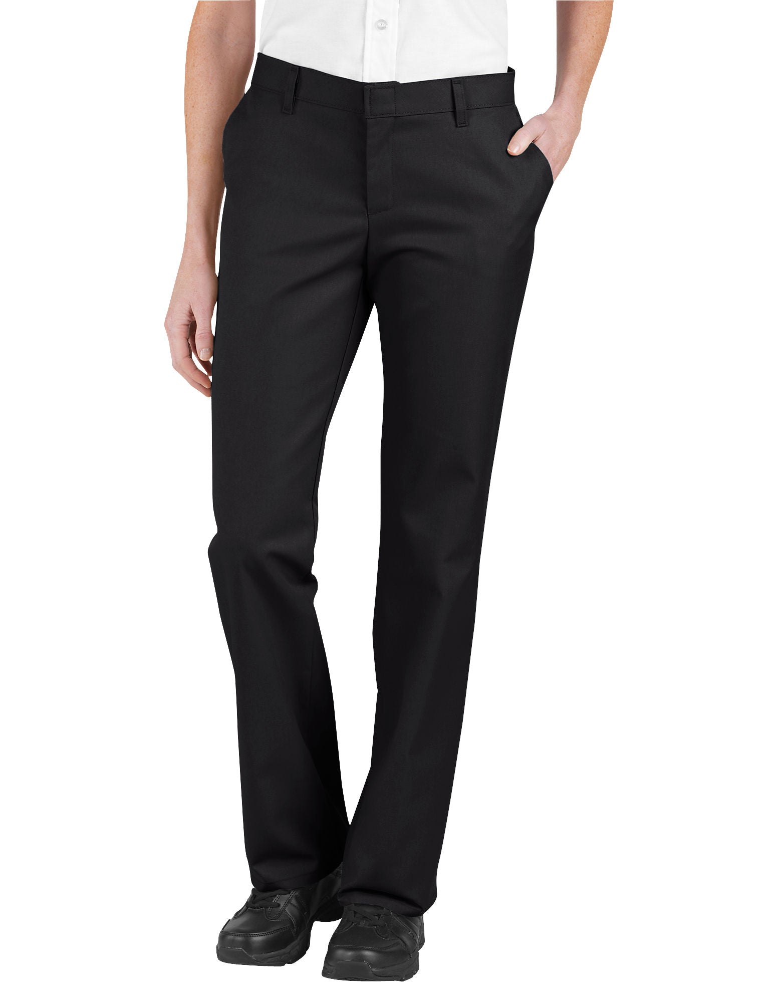 DIC-FP322 - Dickies Womens Relaxed Fit Flat Front Pants