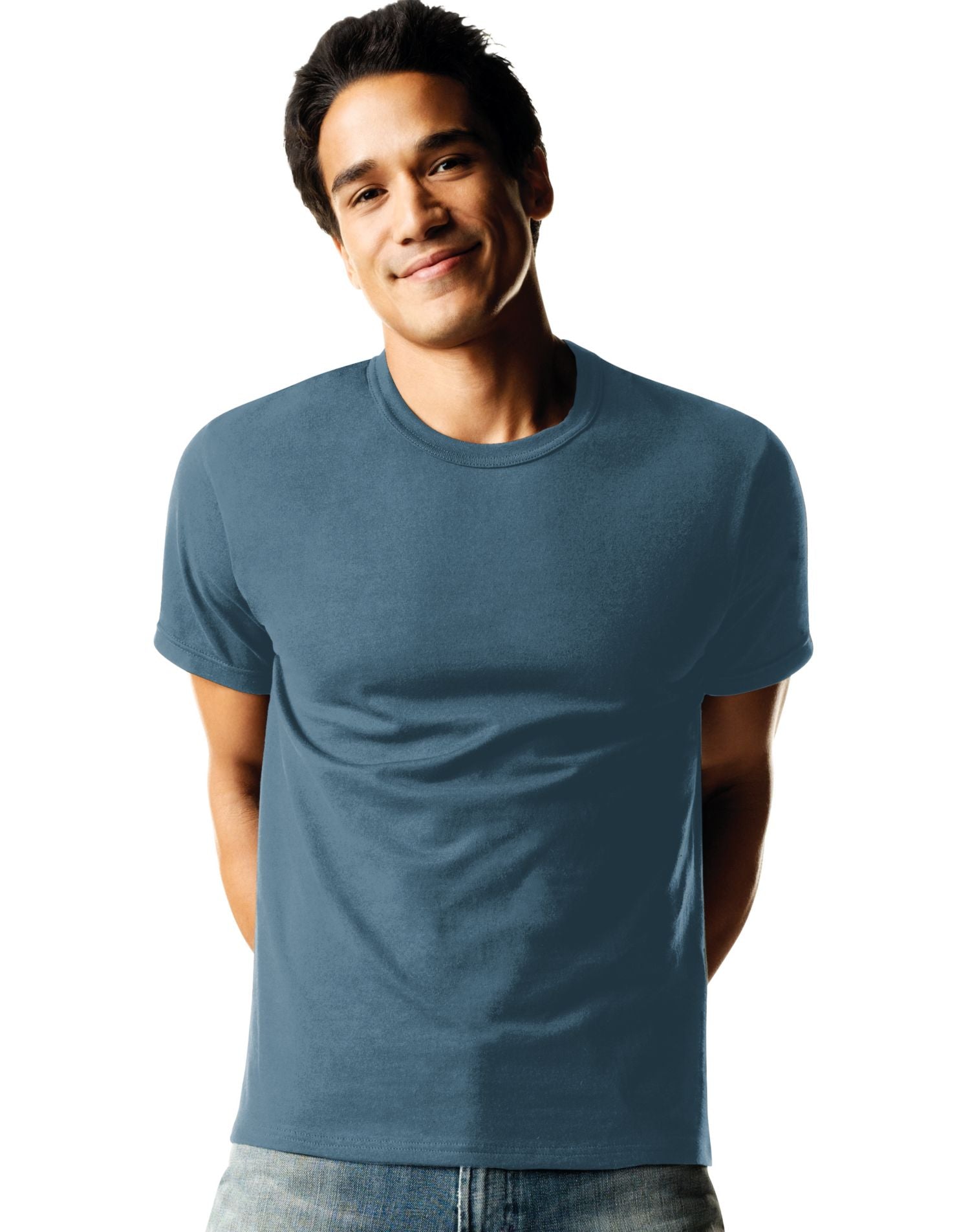 2165a4 Hanes Men`s Tagless® Comfortsoft® Dyed Crewneck T Shirt 