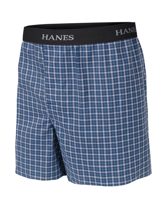 BU835C - Hanes Ultimate Boys` Yarn Dye Boxer with Comfort Flex® Waistband
