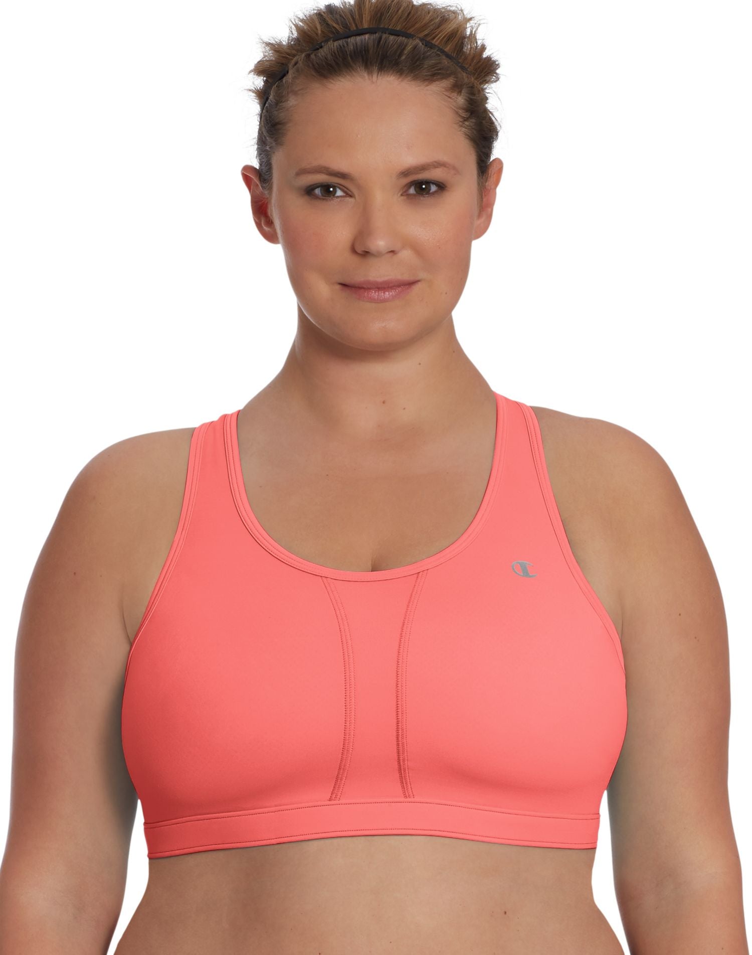 6632 Champion Mesh Vented Compression Plus Size High Support Sports Bra 1850