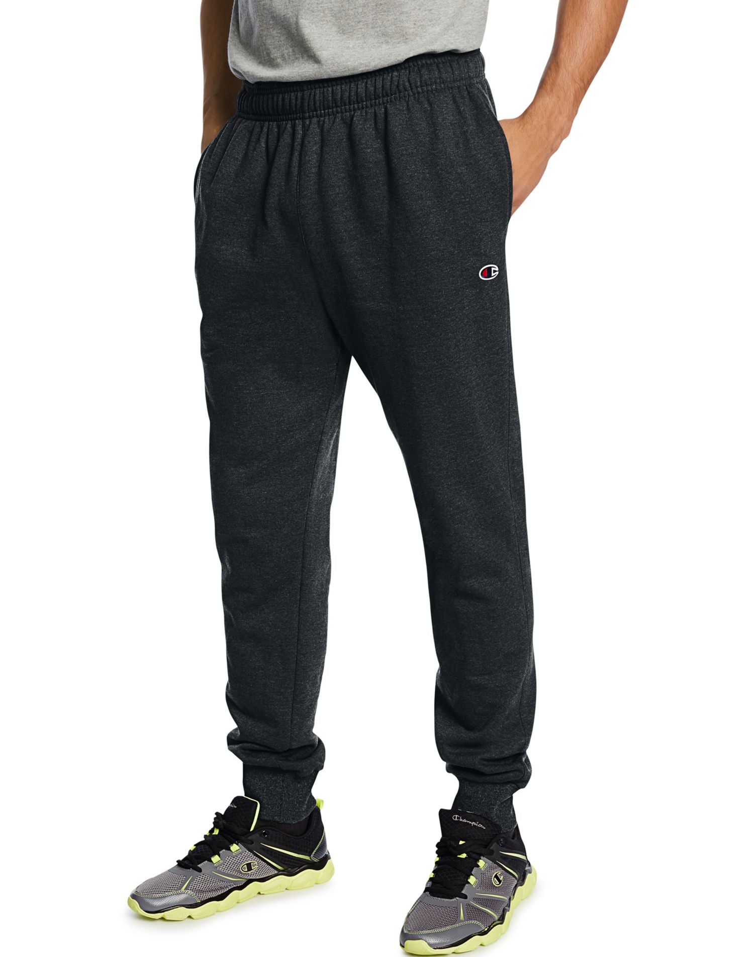 P1022 - Champion Men`s Powerblend Retro Fleece Jogger Pants