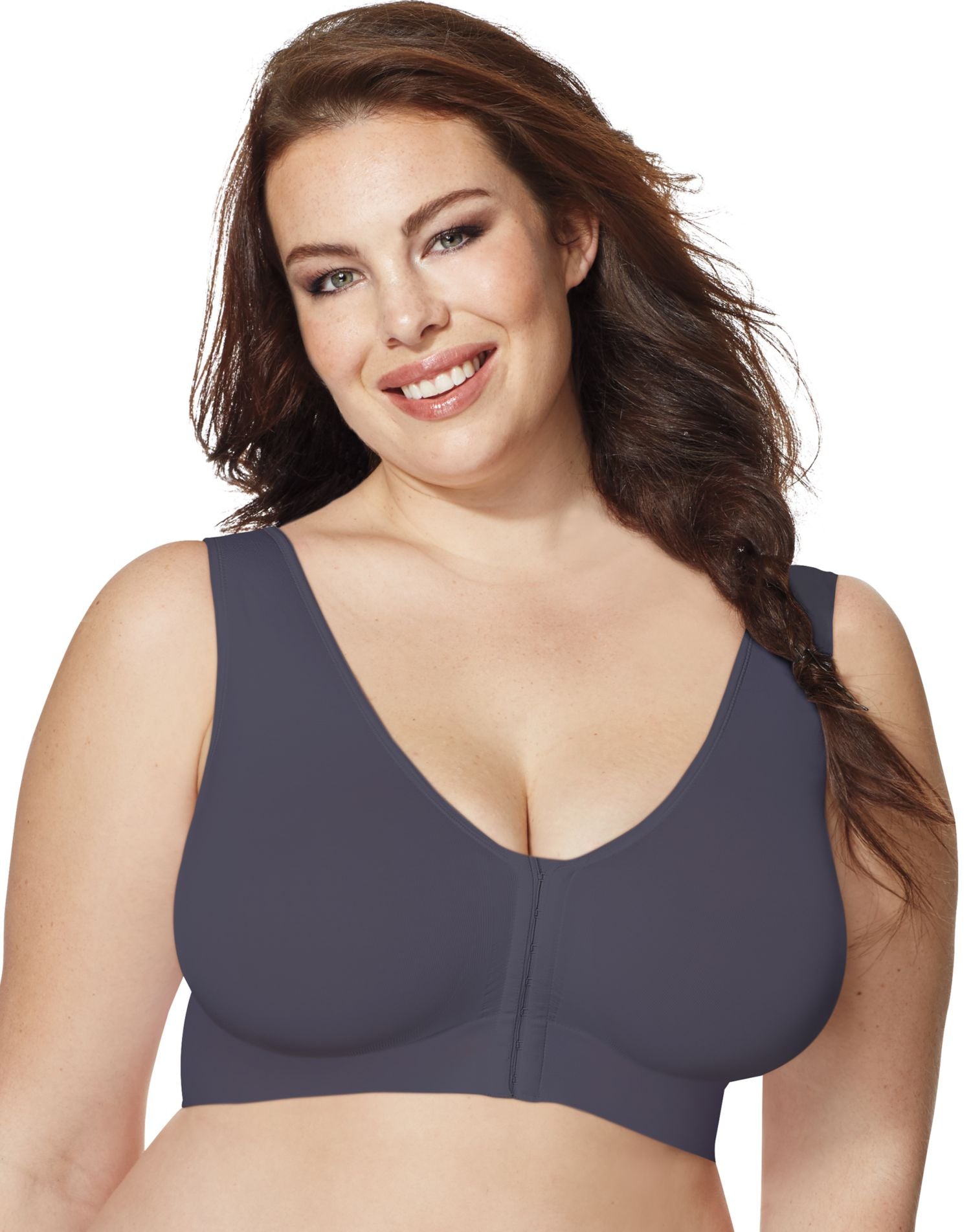 8QIDA Women's Front Closure Compression Ruffle Minimizer Bras