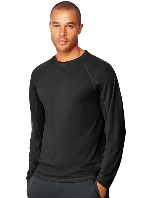 O5A07 - Hanes Mens Sport X-Temp Performance Long-Sleeve Training T-Shirt