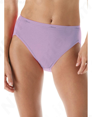 Women's Hanes 42W5CS Cotton Stretch Bikini Panty - 5 Pack  (Green/Lilac/Lavender 8) 