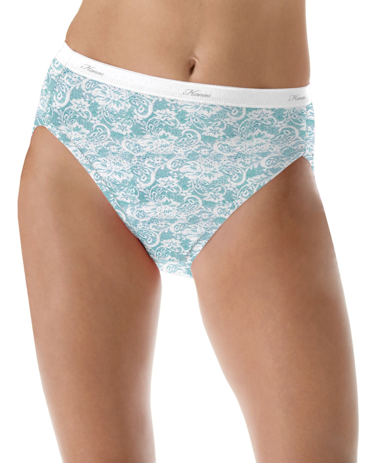 Women's Hanes 40CFF4 Ultimate ComfortFlex Fit Brief Panty - 4 Pack  (Buff/Blue/Pink/Teal 5)