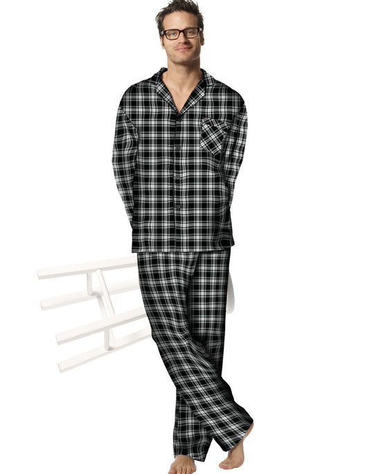 21327 - Hanes Men's 100% Cotton Flannel Pajamas