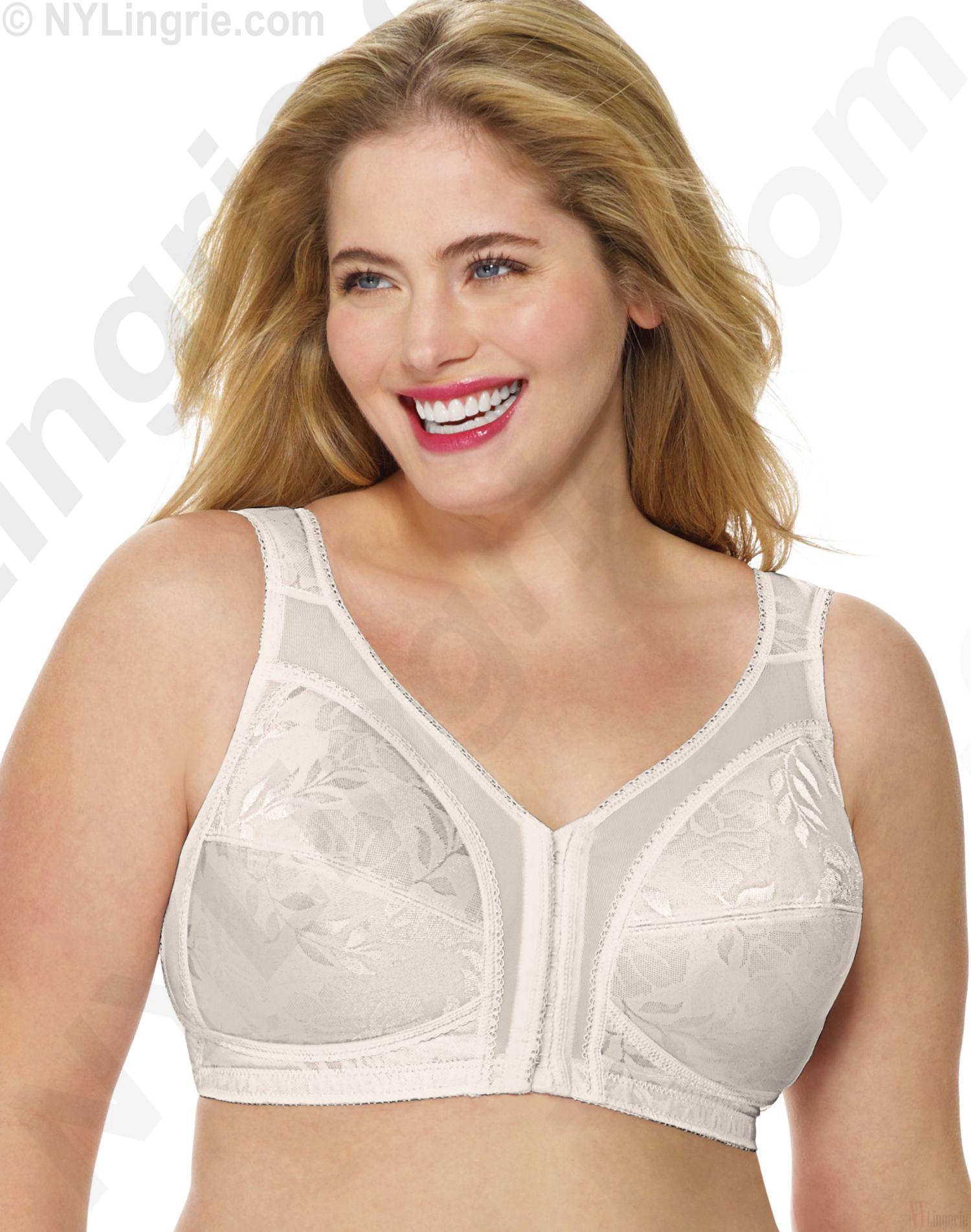 B34 Lace gauze women's underwear foam bra front-closed big small size  thick-padded plunge lace bra intimate