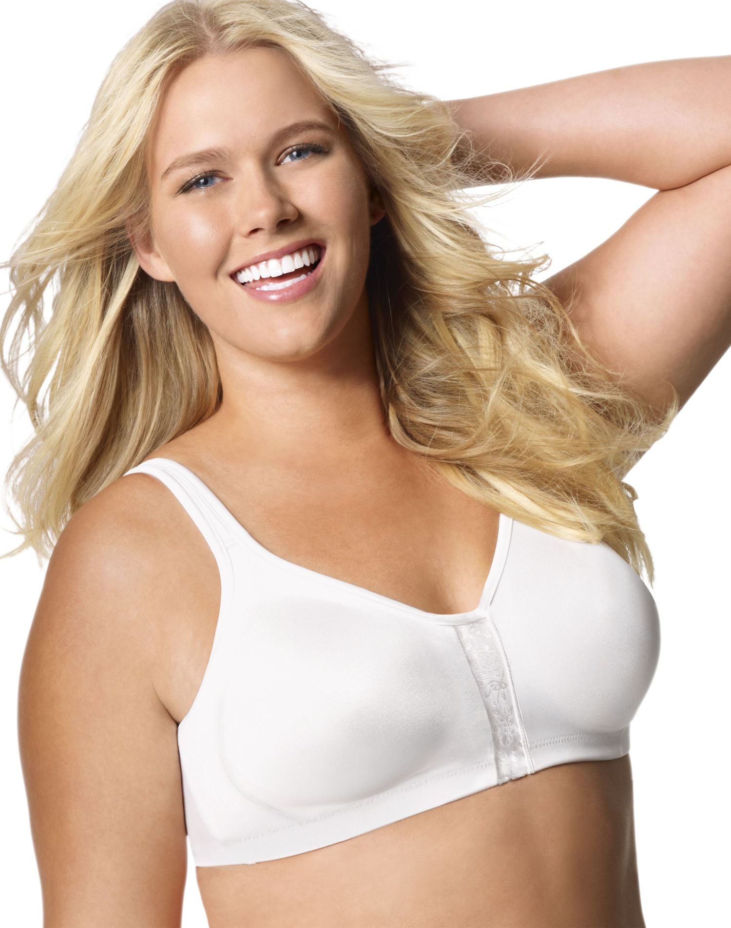 1217 Jms Womens Super Sleek Front Close Wirefree Bra 