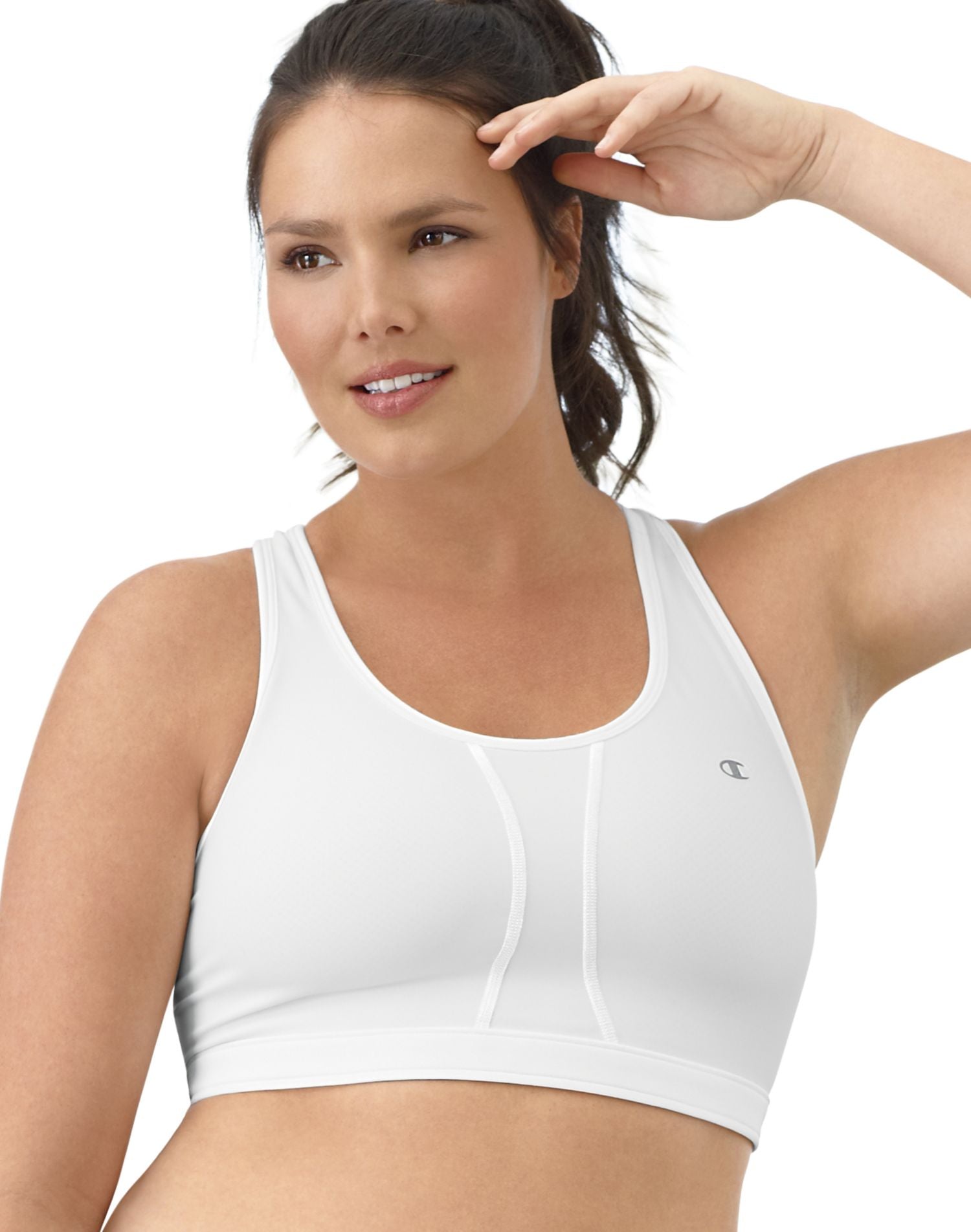 6632 Champion Mesh Vented Compression Plus Size High Support Sports Bra 