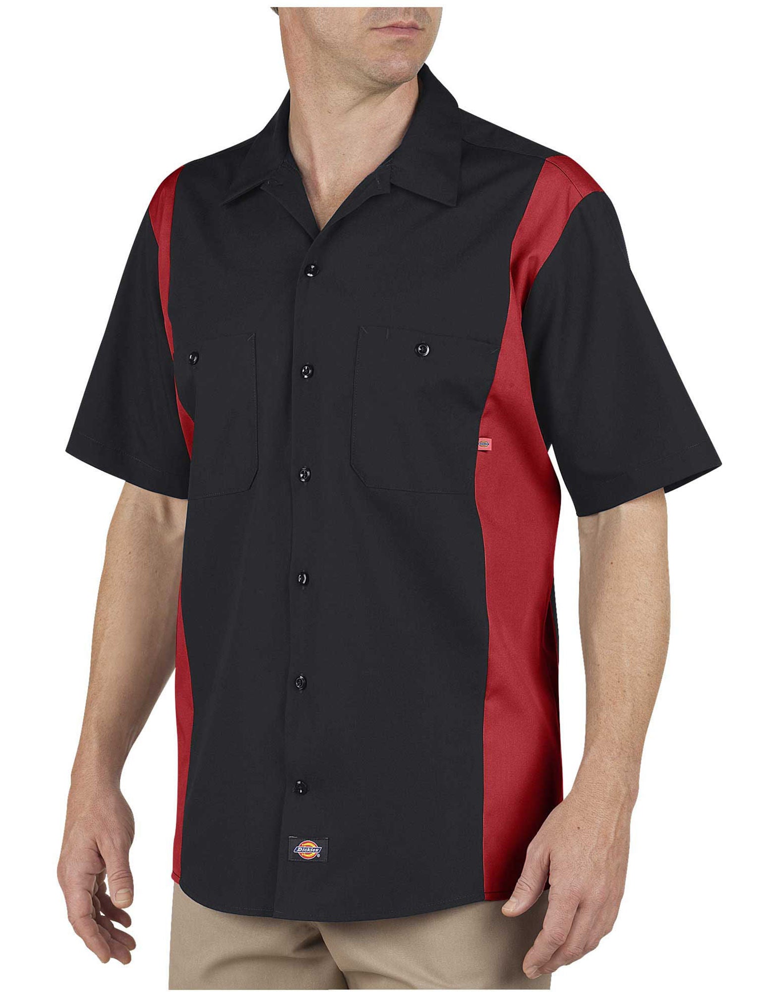 DIC-LS524 - Dickies Mens Industrial Color Block Short Sleeve Shirt