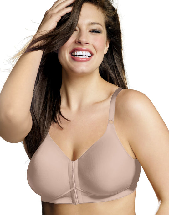 4930 Playtex Women`s 18 Hour Sensationally Sleek Front Close Wirefree Bra 