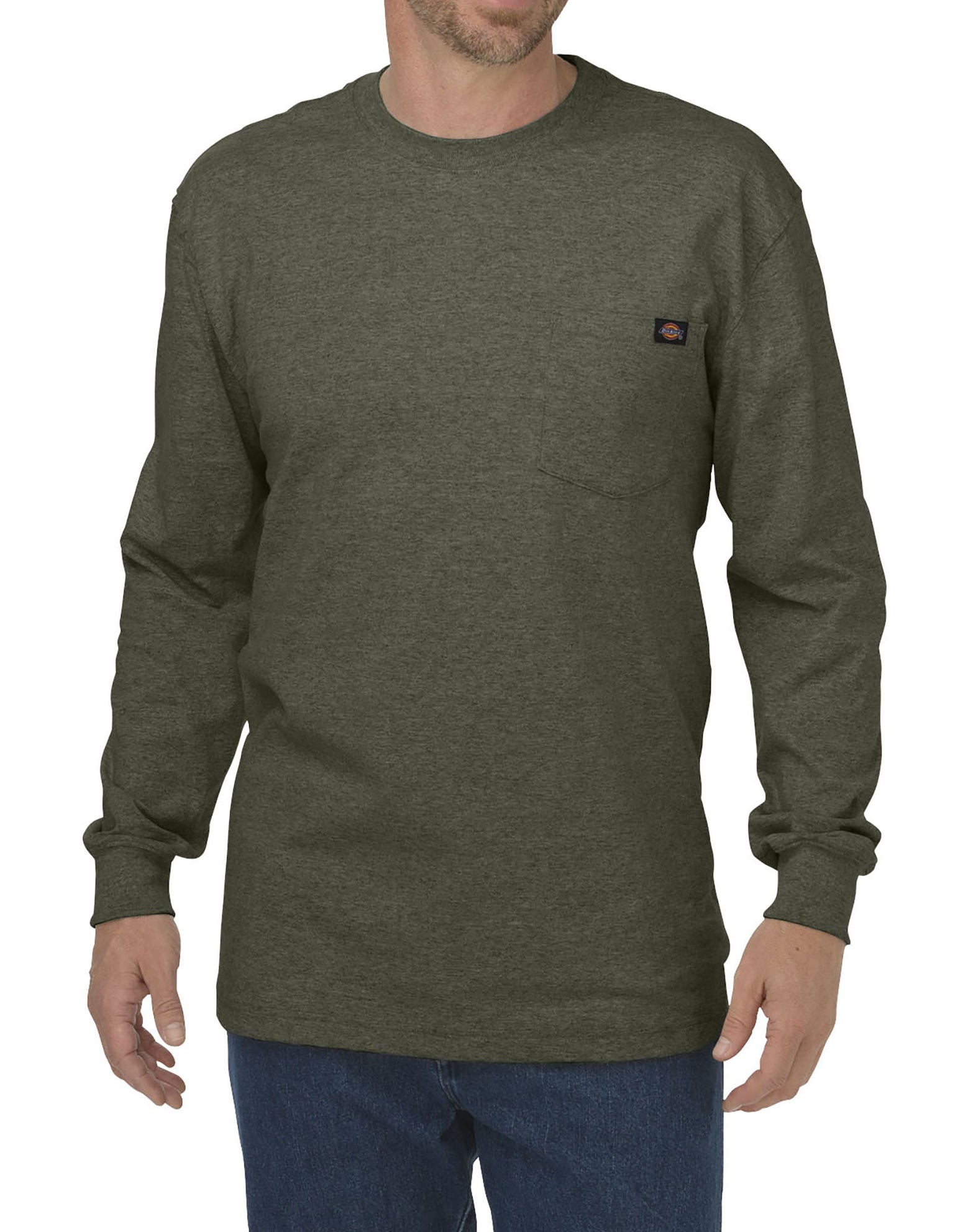 DIC-WL450 - Dickies Mens Long-Sleeve Heavyweight Crew-Neck T-Shirt