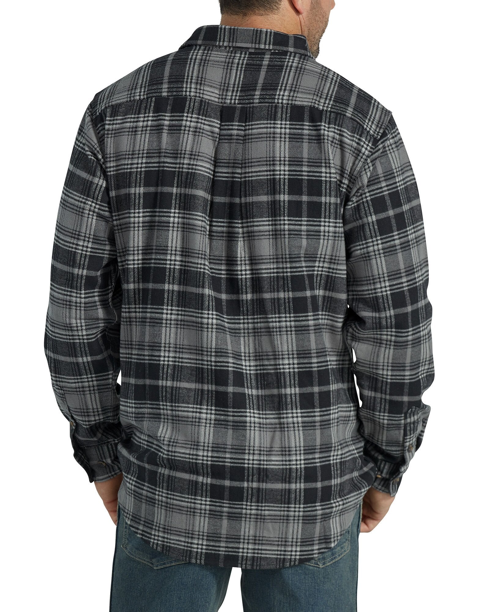 DIC-WL652 - Dickies Mens Heavyweight Long Sleeve Flannel Shirt