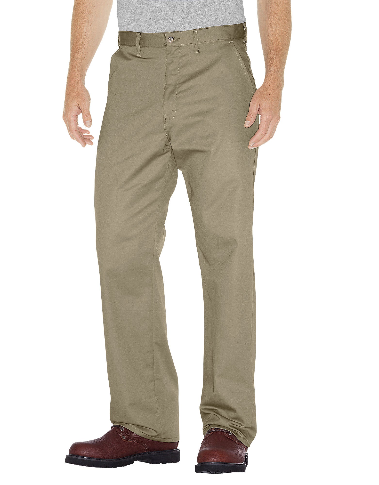 DIC-WP314 - Dickies Mens Premium Cotton Flat Front Pants