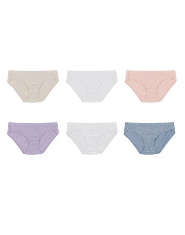 3-Pack Hanes Ultimate SmoothTec Women's Bikini Panties - White 6/M NEW