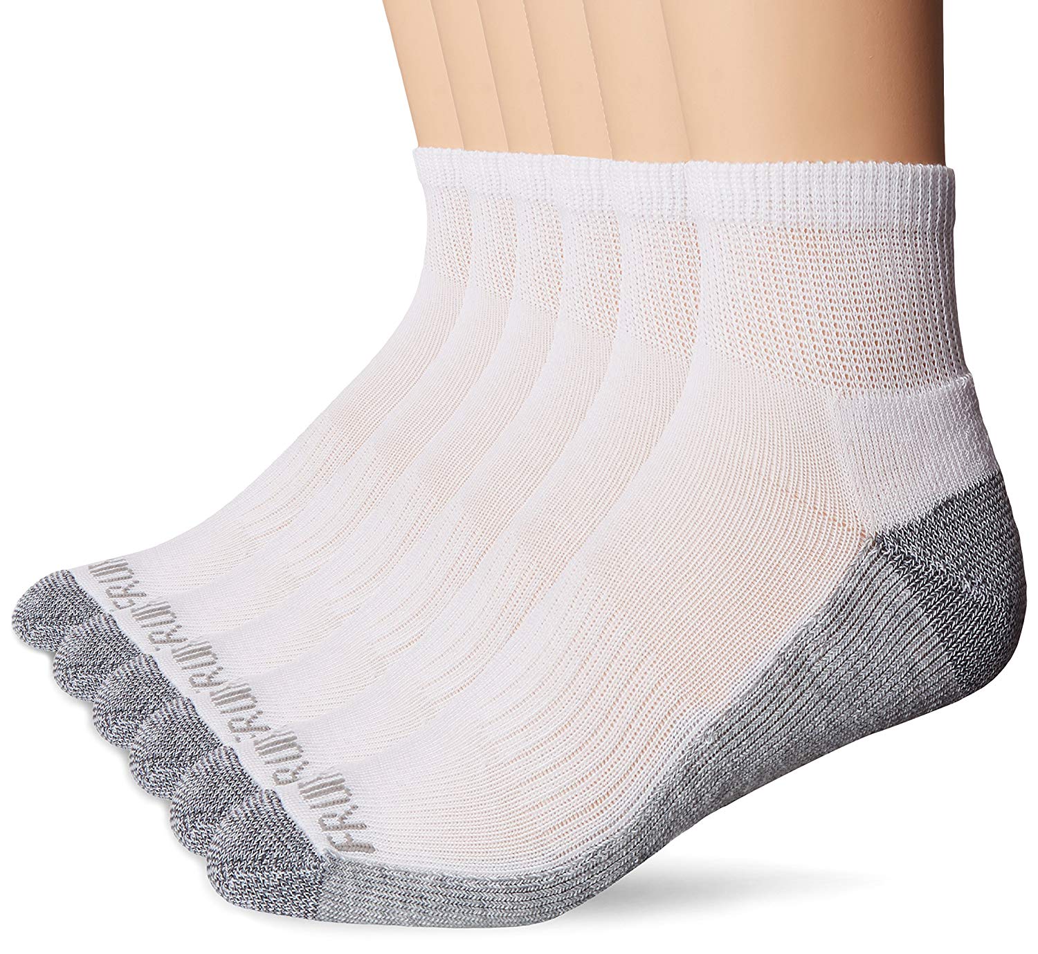 M7121B6Z - Fruit of the Loom Mens Cushioned Ankle Socks 6 Pairs