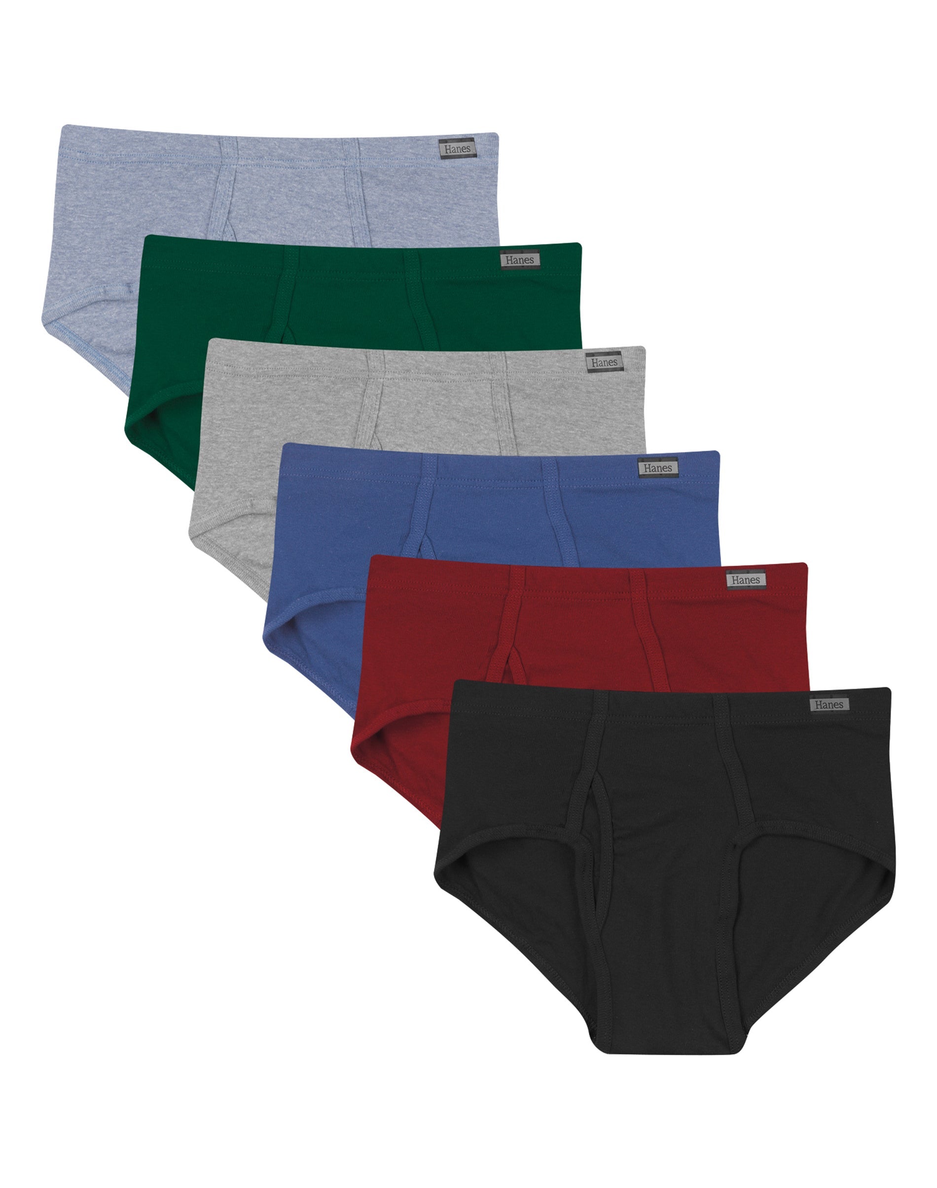 782cb6 Hanes Mens Cool Comfort® Mid Rise Briefs 6 Pack 7748