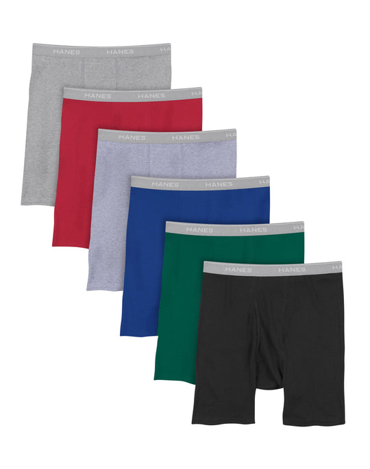 7349P6 - Hanes Men's Tagless® Boxer Briefs, 6-Pack