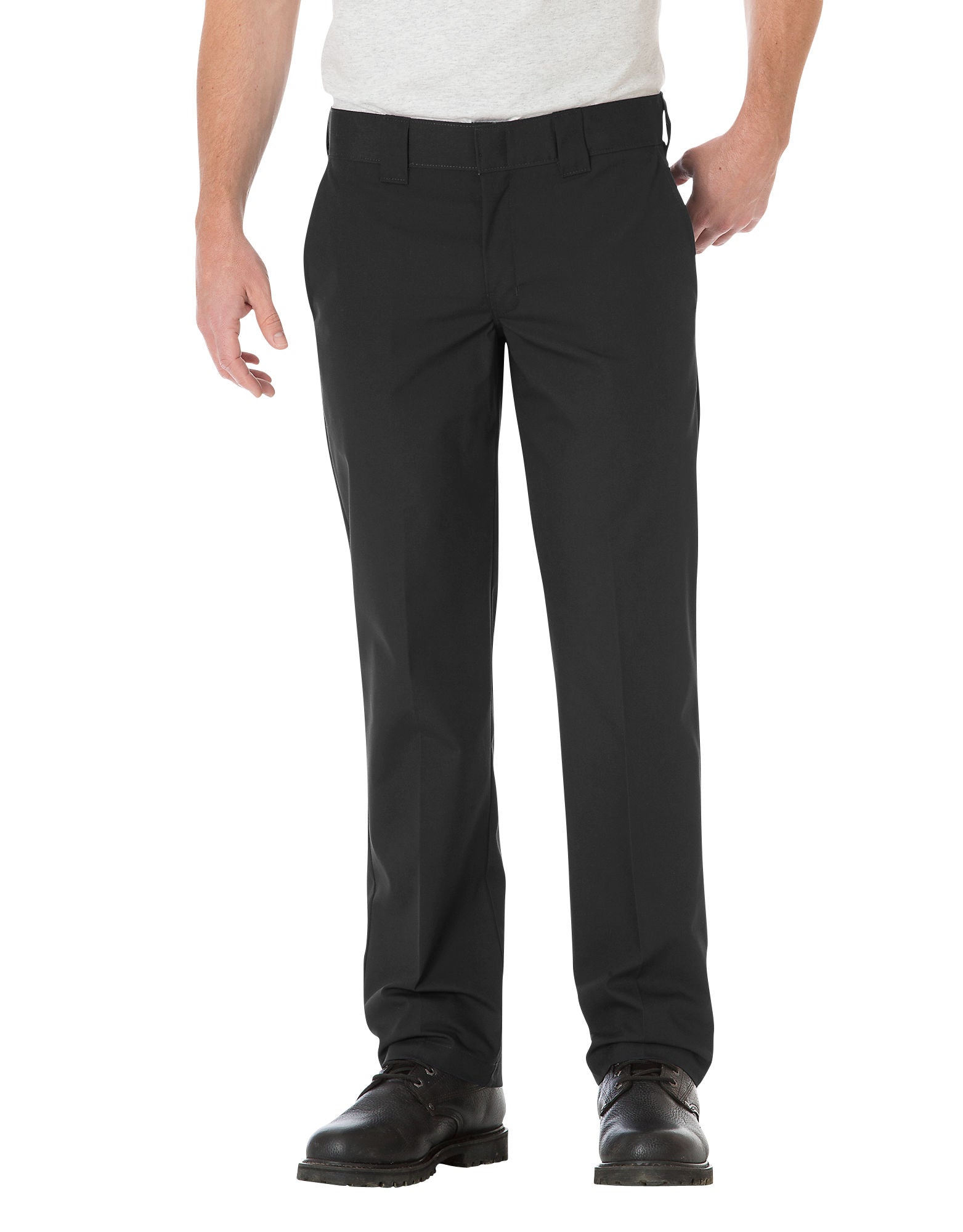 DIC-WP805 - Dickies Mens Slim Straight Fit Poplin Work Pants