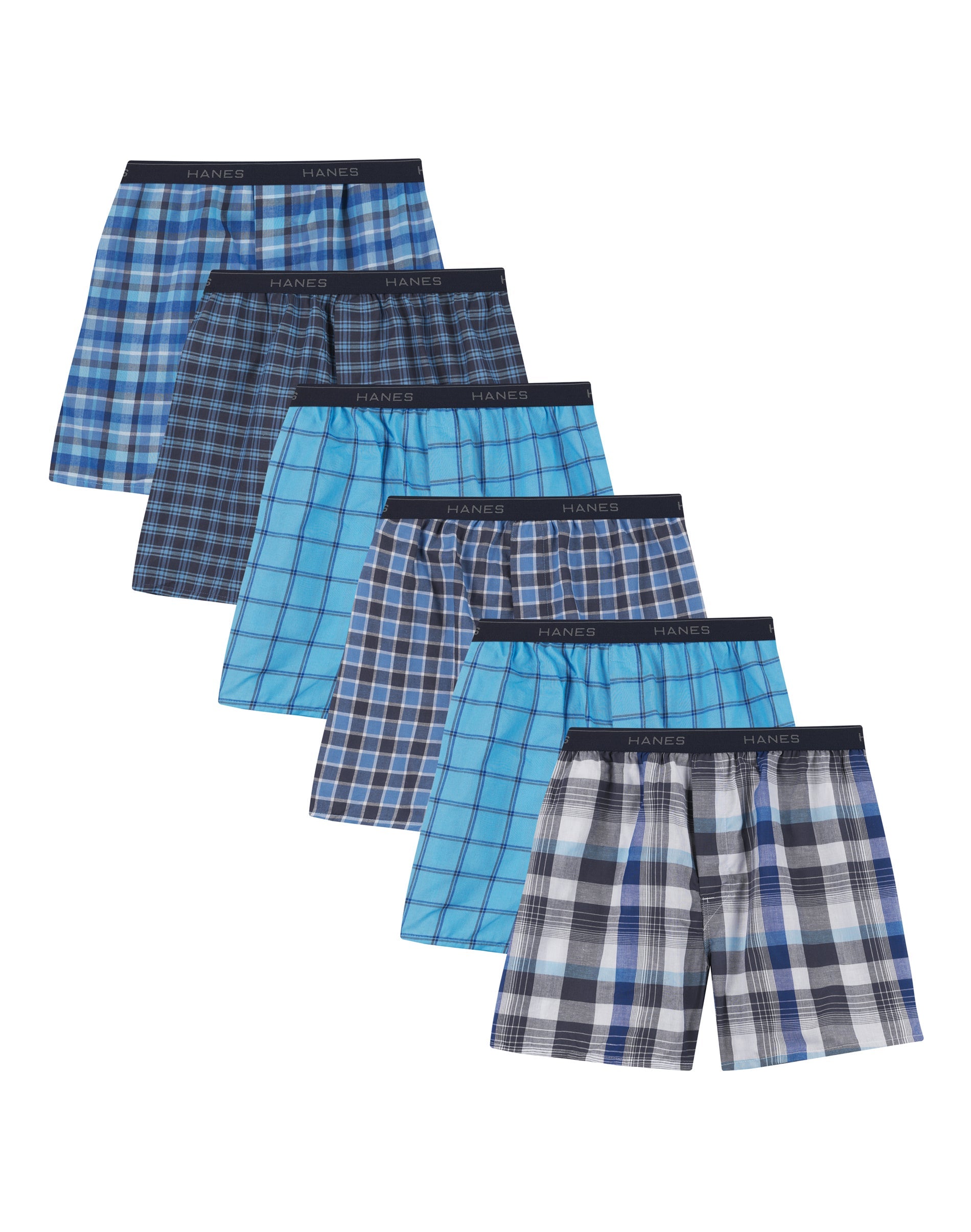 841BX6 - Hanes Men's Cool Comfort® Woven Boxers 6-Pack