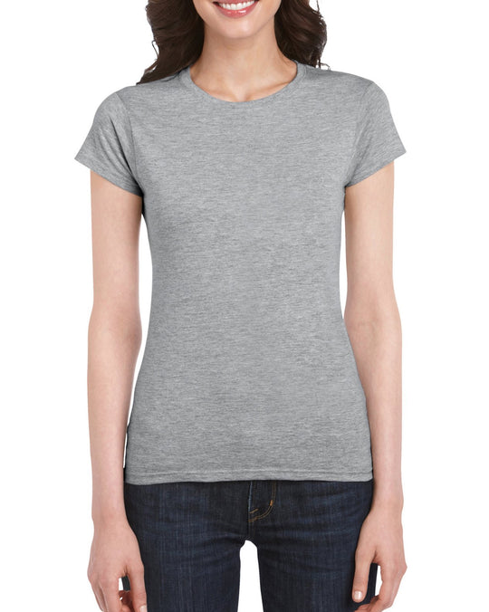 GIL-64000L - Gildan Ladies Softstyle T-Shirt, XL, White