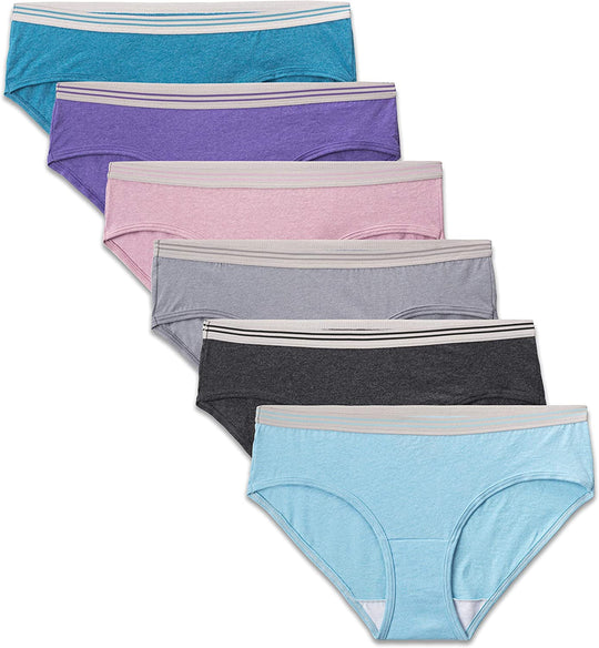 6DLRHH2 - Fruit Of The Loom Womens Cotton Hipster Panties 6-Pack, 5 ...