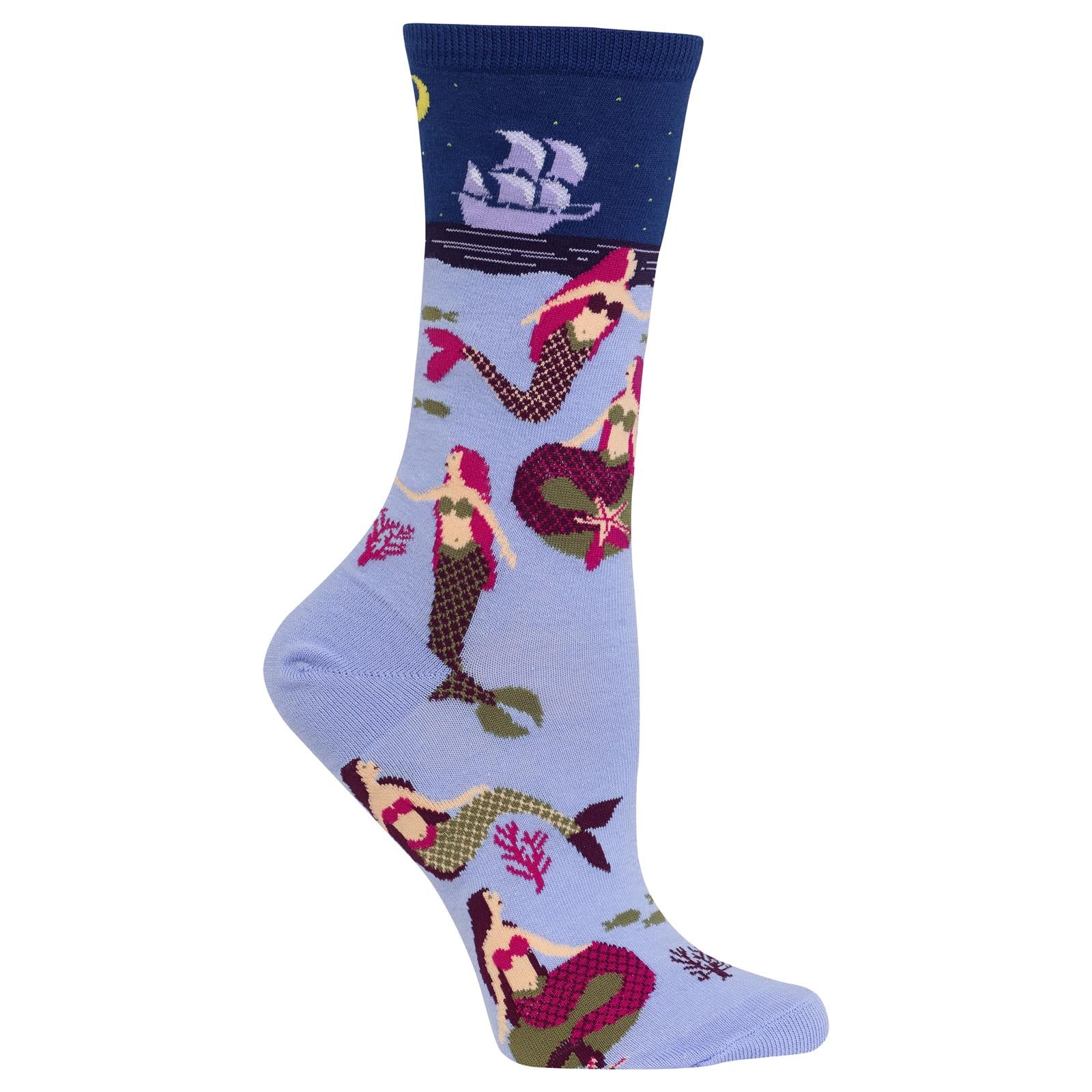 HO002703 - Hot Sox Womens Mermaids Crew Socks