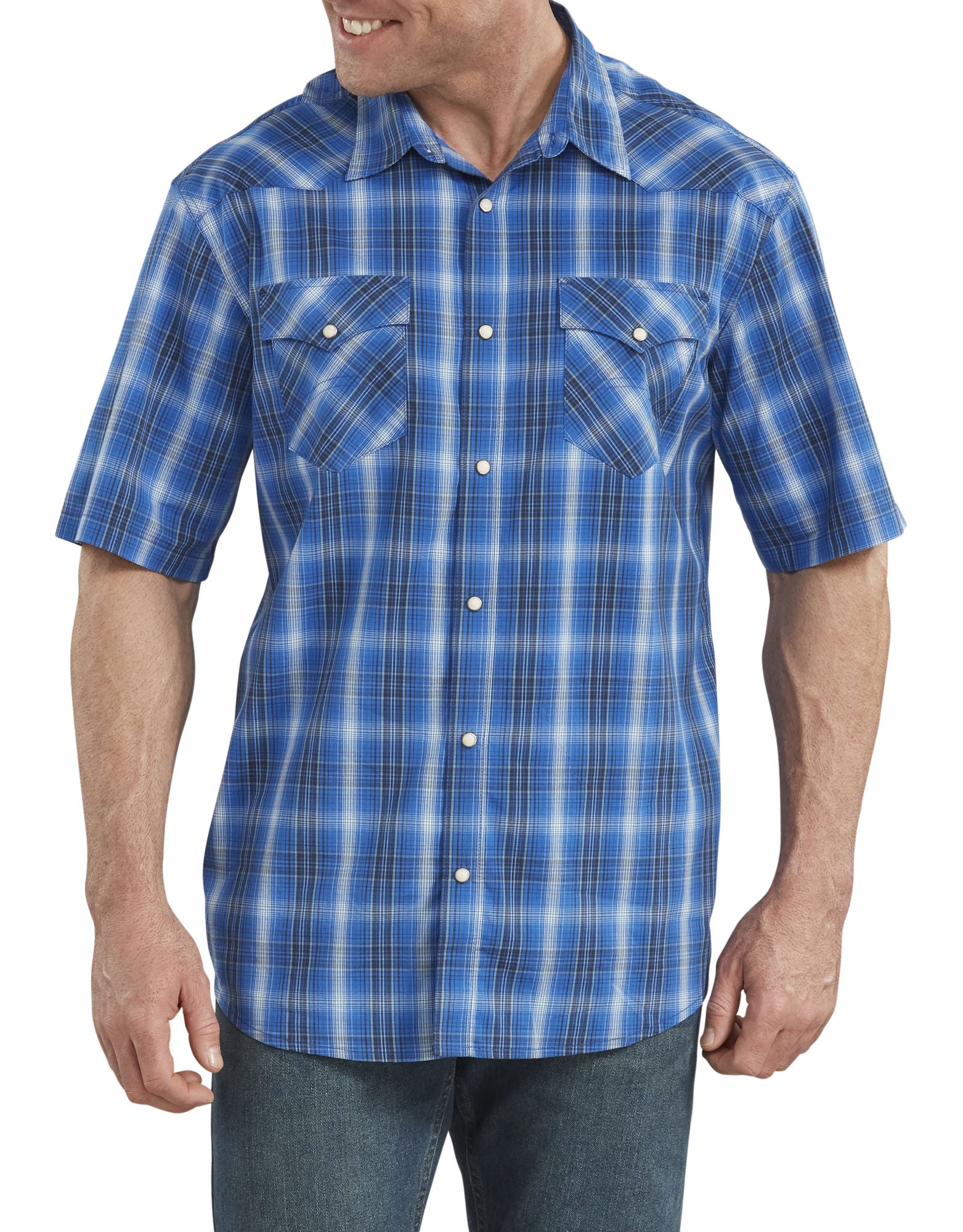 DIC-WS563 - Dickies Mens Icon Relaxed Fit Western Short Sleeve Shirt