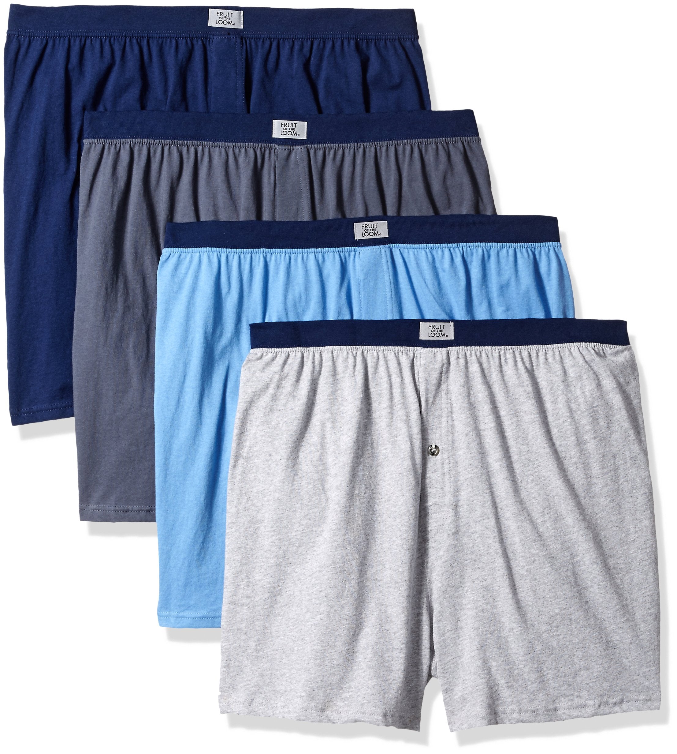 FTL-4P540X - Fruit of the Loom Mens Soft Stretch-Knit Boxers 4-Pack ...