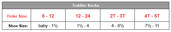 Hanes Girl Socks Size Chart