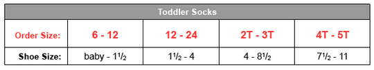 Hanes Sock Size Chart