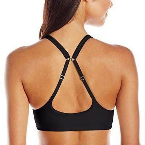 Hu01 Hanes Ultimate Comfortblend® Women`s T Shirt Front Close Underwire Bra 