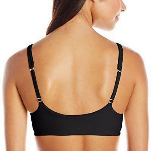 Hu01 Hanes Ultimate Comfortblend® Women`s T Shirt Front Close Underwire Bra 