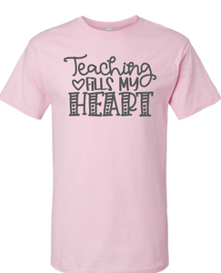 Teaching Fills my Heart-Pink
