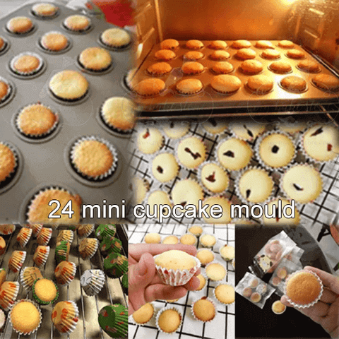 24 mini cupcake mould