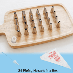 24pcs piping nozzels