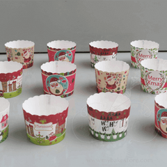 Assorted Christmas Cupcake Liners