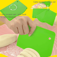 dough scraper set green