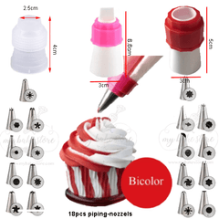 18pcs decorating nozzels