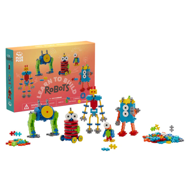 Plus Plus Learn to Build Robots - 275Pcs