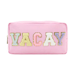 Nylon Varsity Pink Pouch - VACAY - Olly-Olly - Running Pouch For Men