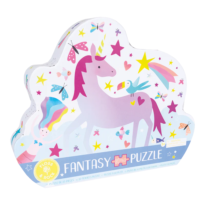 Floss & Rock 80pc Jigsaw Puzzle- Shaped Fantasy