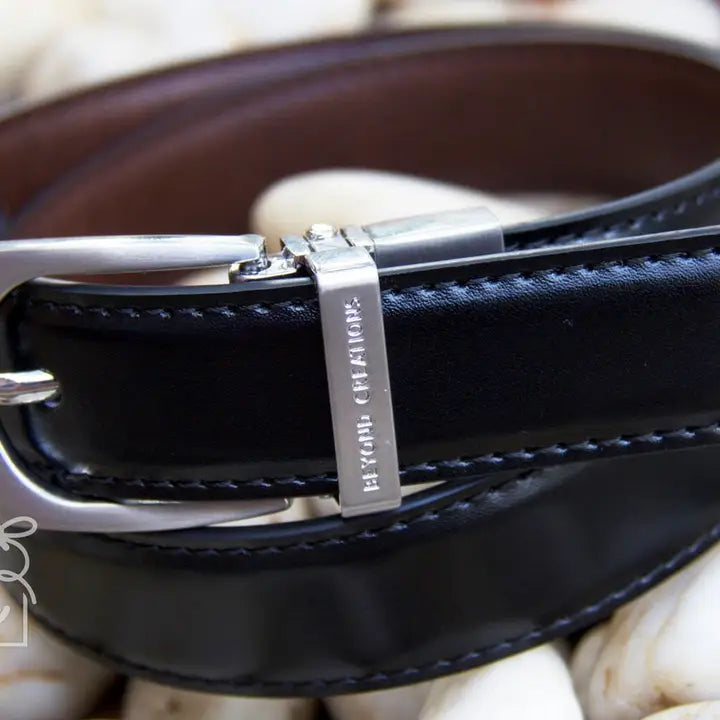 Reversible Leather Belt - Black/Brown