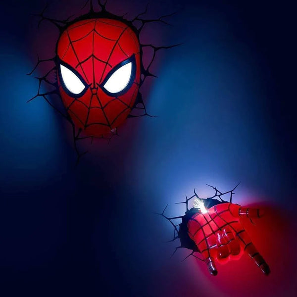Spiderman Face 3D Deco Light – Olly-Olly